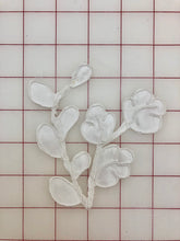 Applique - Beautiful Flower and Leaf White Corded Dyeable Close-Out